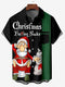 Men's Christmas Funny Graphic Short Sleeve Hawaiian Shirt